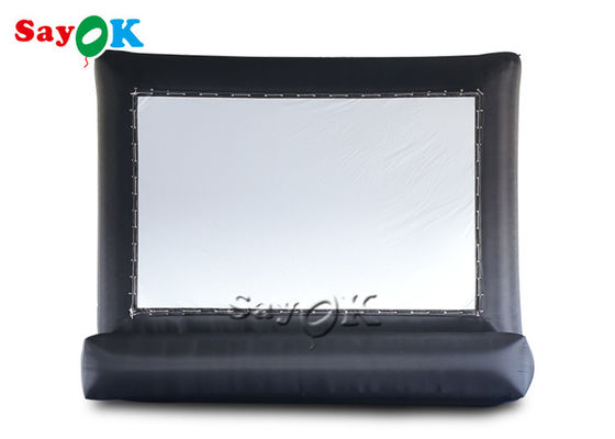 صفحه نمایش بادی در فضای باز صفحه نمایش فیلم پروژکتور بادی تجاری مشکی فضای باز