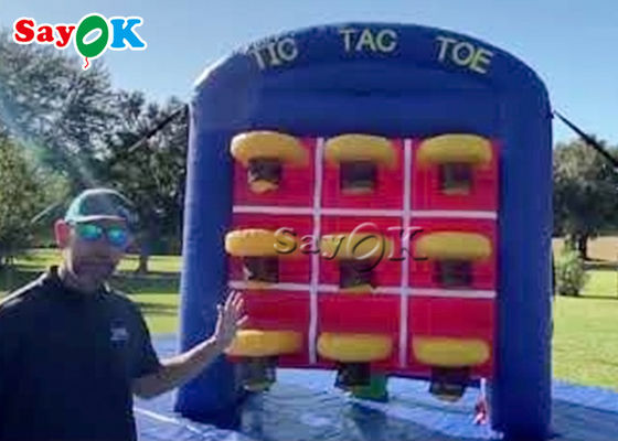 بازی های بادی حیاط خلوت بازی تیک تاک بادی داخل سالن بسکتبال اتصال 3 در ردیف بازی