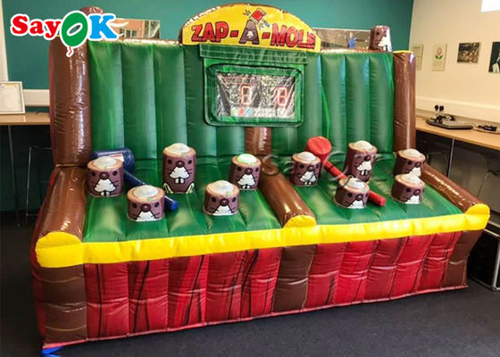 بازی های بادی فضای باز PVC بادی بادی Zap A Mole بازی با سیستم IPS
