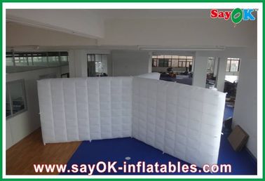 تخصیص خیمه قابل انفجار خانواده دیوار پارتیشن قابل انفجار هوا / دیوار مشترک نور Led Led برای عروسی