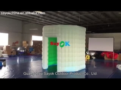 انبار عکس بادی سیاه بیضی چادر بادی LED با دمنده هوا جذاب