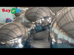 گلوله بازتابی پر رنگ PVC گلوله بازتابی کرسمس گلوله بازتابی