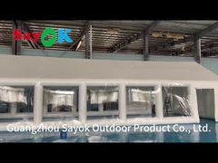 چادر حمام خصوصی TPU قابل انفجار چادر پوشش مربع قابل انفجار با بادکنک