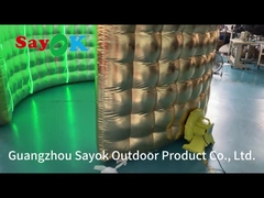 سفارشی قابل انفجار 360 تصویر بوت شکل محفظه طلایی قابل انفجار Backdrop بوت