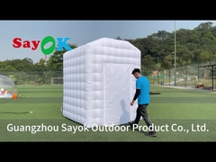 چادر هوت یوگا کپسول سفید قابل انفجار برای خانه چادر یوگا در فضای باز اتاق یوگا شخصی قابل حمل