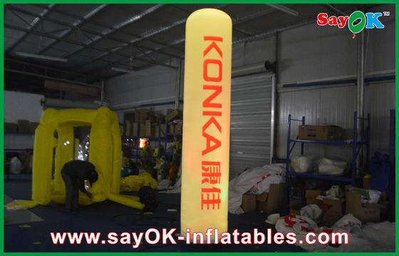 دکوراسیون نورپردازی بادی 3 متر ارتفاع ستون مکعب ستون چاپ شده