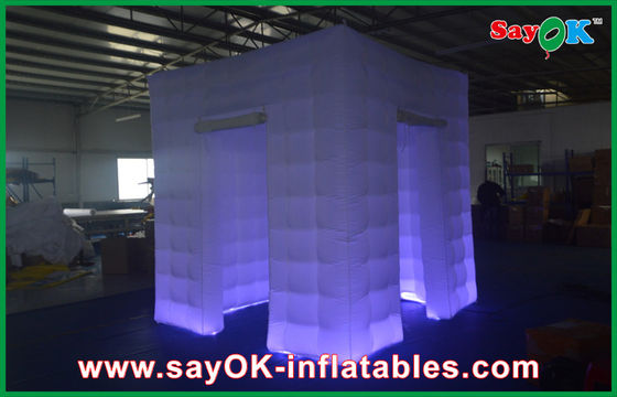 اجاره غرفه عکس بادی چاپ LED نور آبی Inflate A Booth Middle For Gathering