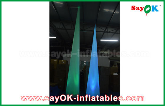 دکوراسیون عروسی بادی تزئینی نور مخروطی / ستون رنگ سفارشی با نور چراغ