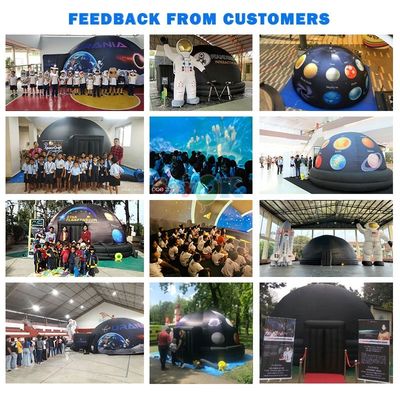 Sayok 5m Diameter 100% Blackout Flame Retardant Portable Inflatable Planetarium Dome Tent for School Education
