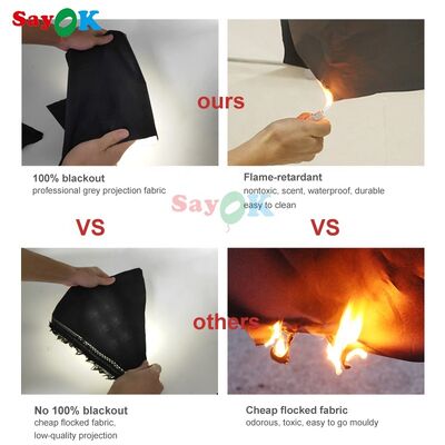 فروشگاه های تجاری در فضای باز پلنتاریوم قابل حمل چادر گنبد 3d گنبد پرنفس چادر ستاره شناسی گالکسی