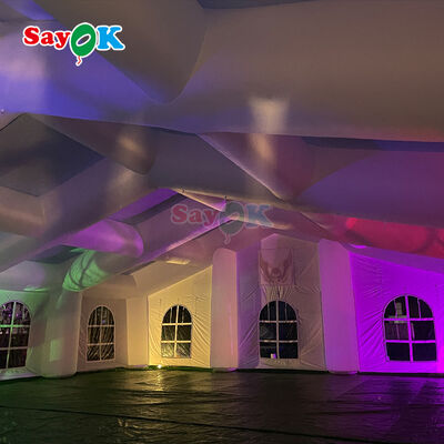 چادر بادی غول پیکر ضد آب و هوای فضای باز با نورپردازی LED برای رویدادهای 300 نفره