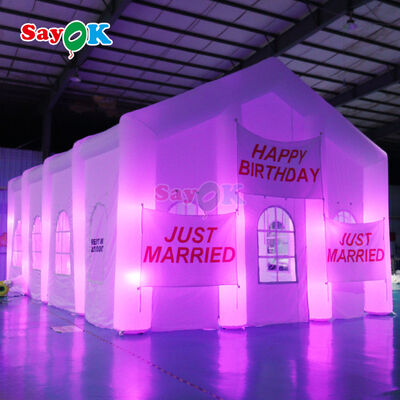 چادر بادی LED قابل حمل با پارچه آکسفورد ضد آب و مقاوم در برابر اشعه ماوراء بنفش برای رویدادهای فضای باز