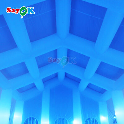 چادر بادی LED قابل حمل با پارچه آکسفورد ضد آب و مقاوم در برابر اشعه ماوراء بنفش برای رویدادهای فضای باز