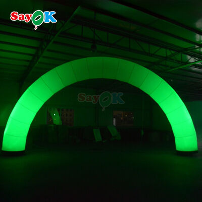 Custom Outdoor Inflatable LED Arch for Commercial Event Advertising Promotion