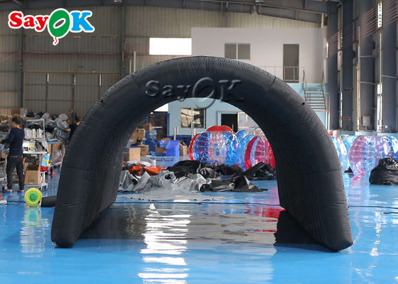 چادر بادکنک ایگلو سیاه 210D پارچه آکسفورد چادر تونل بادکنک برای نمایشگاه